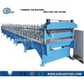 PLC Control Hidráulica Glazed Iron GI PPGI Double Channel IBR Sheet Roll formando máquina